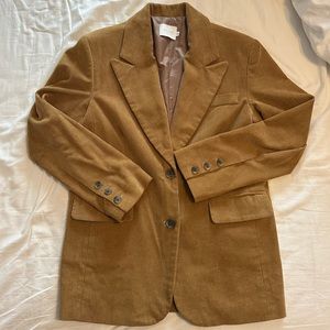 Frankie Shop Camel Corduroy Blazer